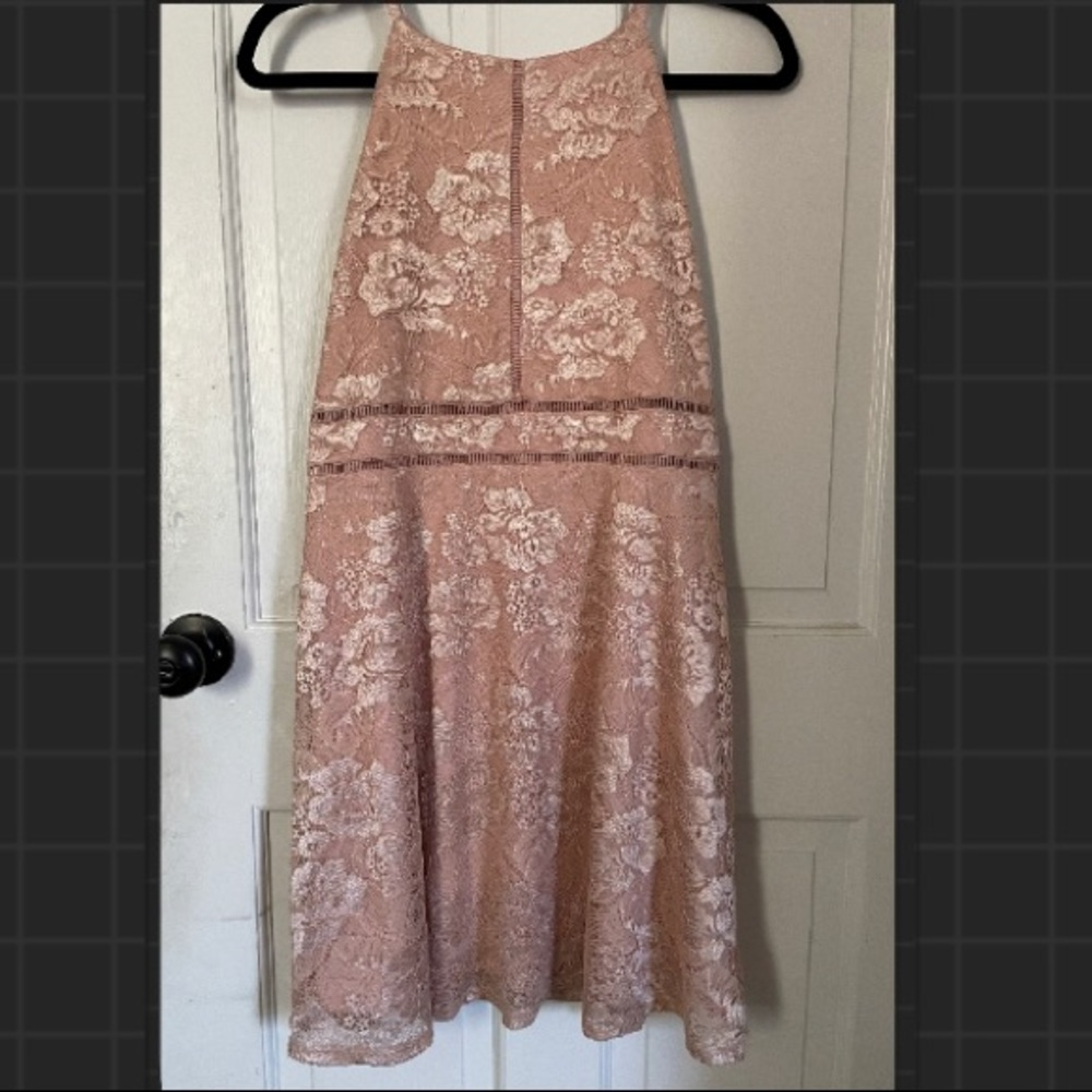 IZ Byer pinkish tan mid length dress size 26 in girls